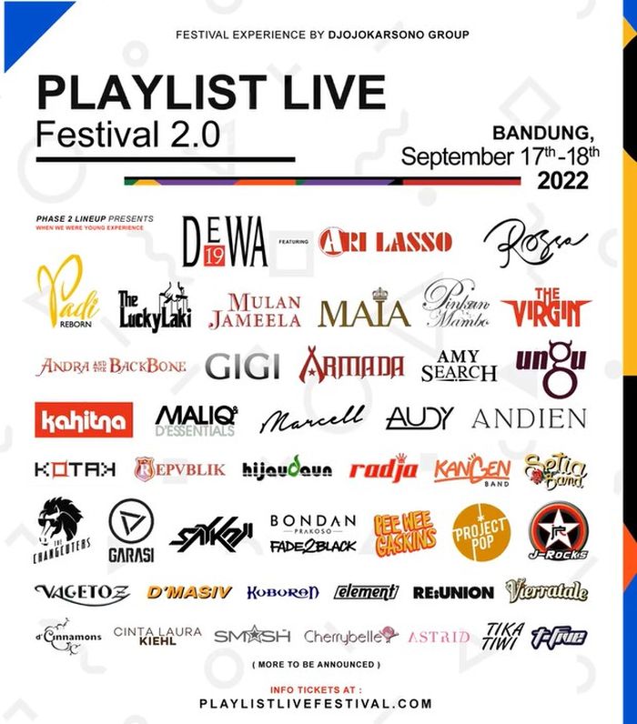 Harga Tiket Konser Playlist Live Festival, Dipenuhi Band Lawas