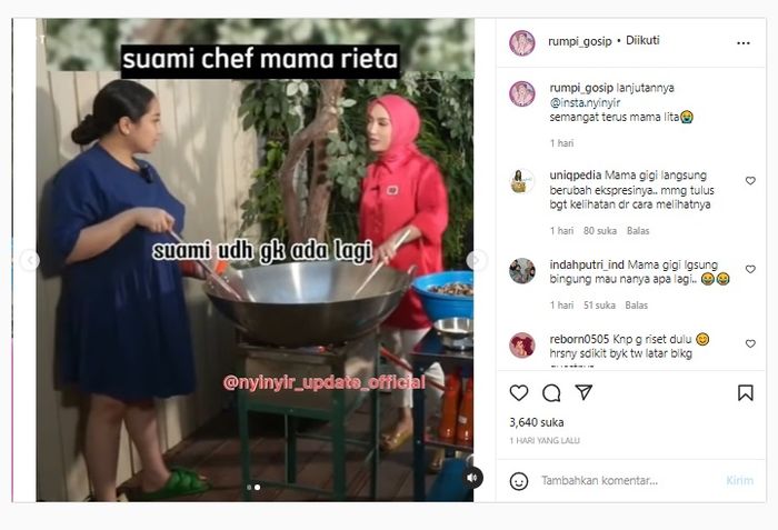 Suami Lita Masterchef Meninggal Dunia, Ini Penyebabnya