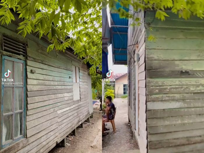 Tampak luar rumah yang viral di tiktok
