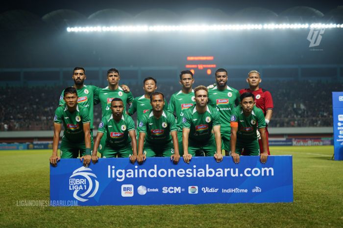 Skuad PSS Sleman saat tampil di Liga 1 2022-2023.