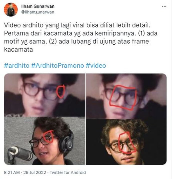 Video syur mirip penyanyi Ardhito Pramono ramai diperbincangkan. Nama Ardhito trending di Twitter.
