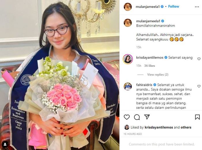 Inilah sosok anak Mulan Jameela dan Harru Nugraha, Tiarani Savitri