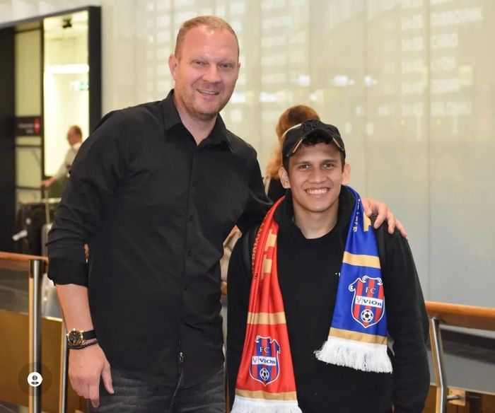 Foto resmi perkenalan Egy Maulana Vikri di klub FC Zlate Moravce yang tampil di Liga Slovakia