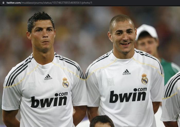 Karim Benzema dan Cristiano Ronaldo saat masih sama-sama memperkuat Real Madrid.