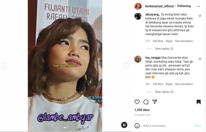 Fuji diingatkan tutur kata