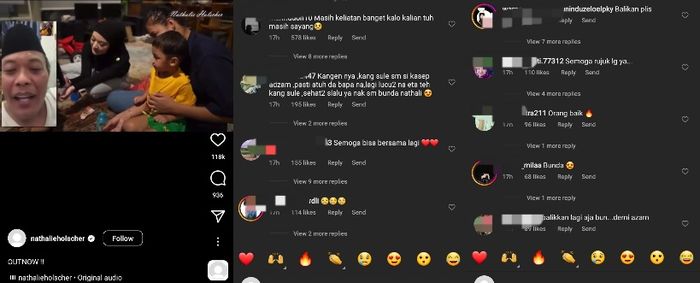 Nathalie Holscher dan Sule didoakan rujuk oleh netizen
