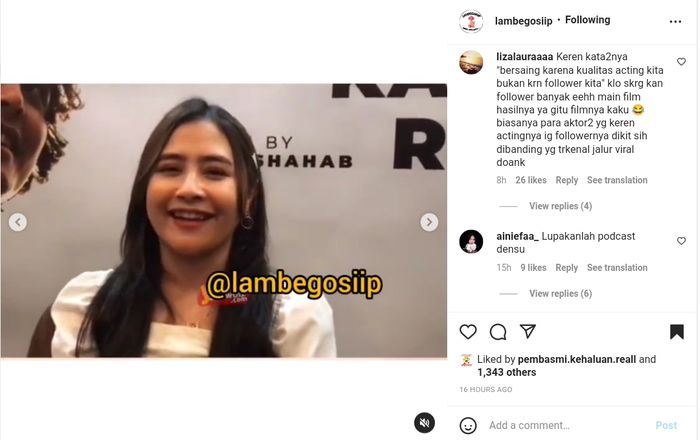 Prilly Latuconsina ungkap awal mula merintis karir.