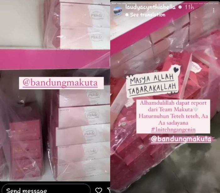 Bisnis kue Laudya Cynthia Bella