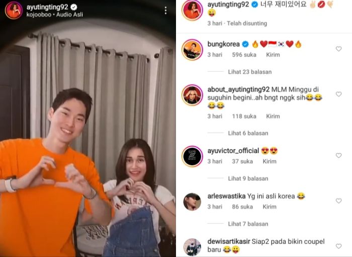Bung Korea dan Ayu Ting Ting