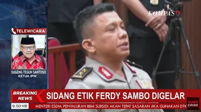 Sidang kode etik Ferdy Sambo di gedung TNCC Polri 