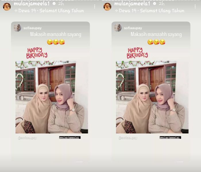 Mulan Jameela dan Sofia Upay
