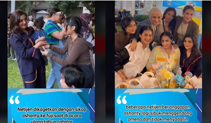 Potret Fuji dicuekin para artis