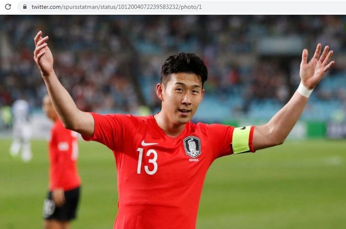 Penyerang timnas Korea Selata, Son Heung-min