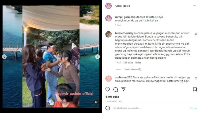Potret Ashanty menggendong Ameena