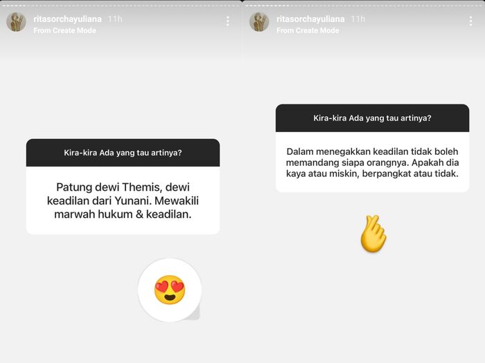 Unggahan AKP Rita Yuliana