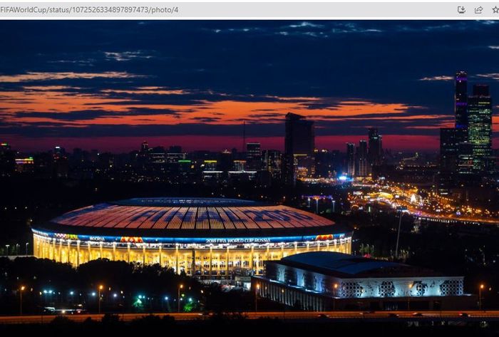 Penampakan tempat final Piala Dunia 2018, Luzhniki Stadium.