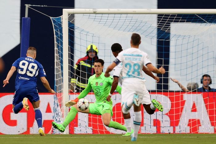 Penyerang Dinamo Zagreb, Mislav Orsic sukses membobol gawang Chelsea yang dikawal Kepa Arrizabalaga pada matchday pertama Grup E Liga Champions 2022-2023, Selasa (6/9/2022) atau Rabu dini hari WIB.
