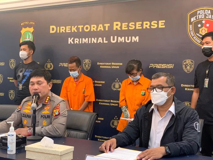 Musridah dan Sarpun, tersangka pencurian brankas uang di rumah Dara Arafah.