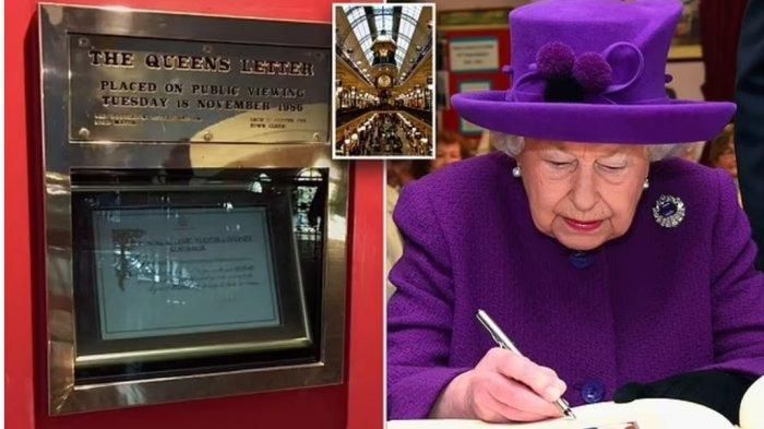Ilustrasi Ratu Elizabeth yang tulis surat untuk warga Sydney Aussie