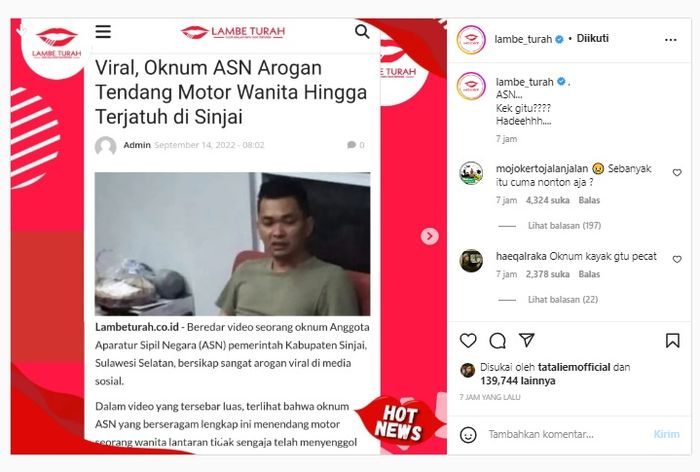 Viral Video ASN Tendang Motor Wanita Sampai Nyusruk Sambil Petantang ...