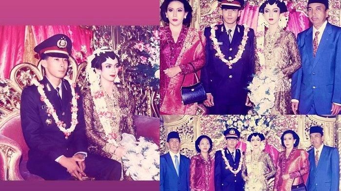 Foto pernikahan Heni Tania dan suami