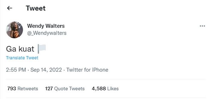 Wendy Walters tak kuat