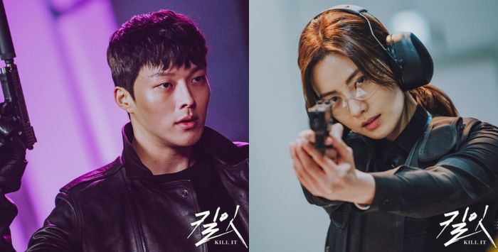 Kolase foto Jang Ki Yong dan Nana dalam drama 'Kill It'