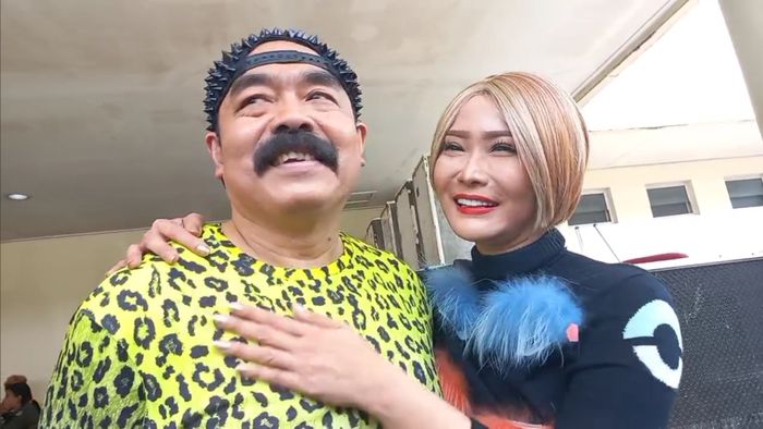 Inul Daratista dan Adam Suseno saat ditemui di kawasan Cawang, Jakarta Timur, Senin (26/9/2022).