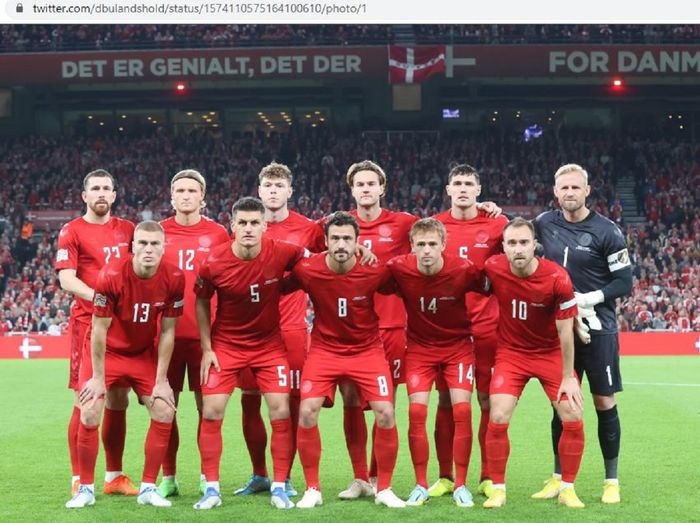 Skuad timnas Denmark menjadi salah satu kuda hitam di Piala Dunia 2022.