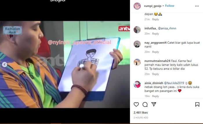 Hard Gumay sebut Lesty Kejora dan Rizky Billar tak berjodoh