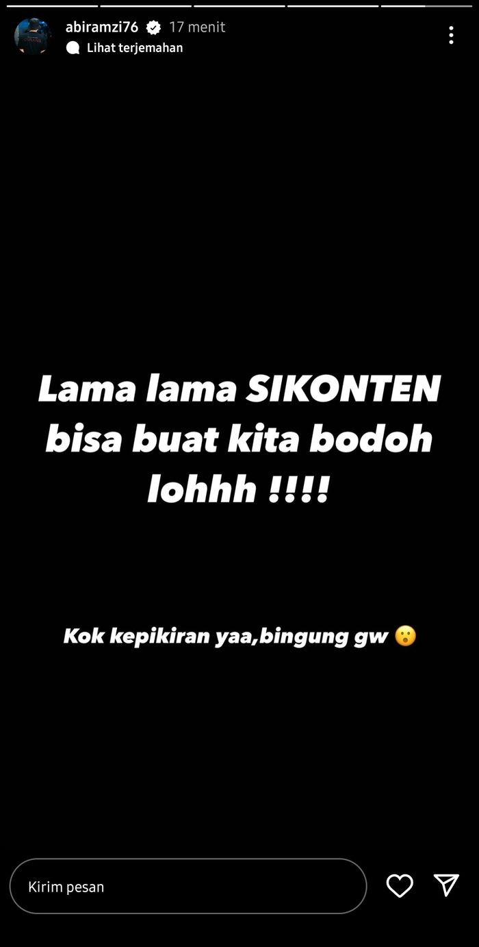 Posting-an Ramzi sahabat Lesty Kejora