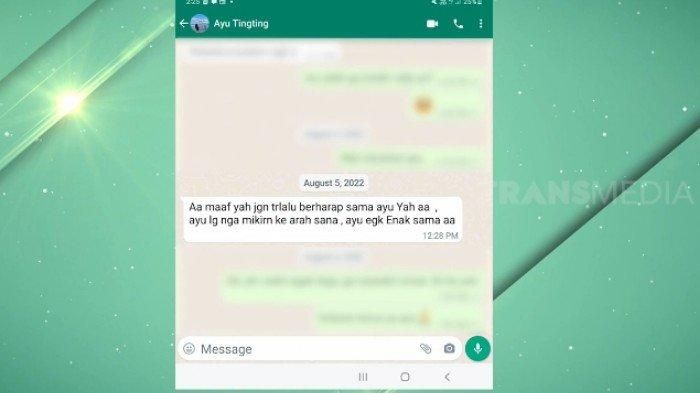 Raffi Ahmad tertawa membaca chat Sahrul Gunawan dan Ayu Ting Ting