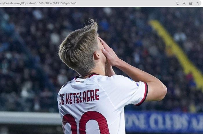 Gelandang serang AC Milan, Charles De Ketelaere, akan dijual pada bursa tranfer musim panas 2023.