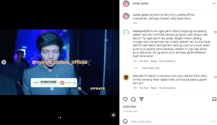 Penjelasan Atta Halilintar tentang Aurel Hermansyah yang jenguk Lesti Kejora di rumah sakit.