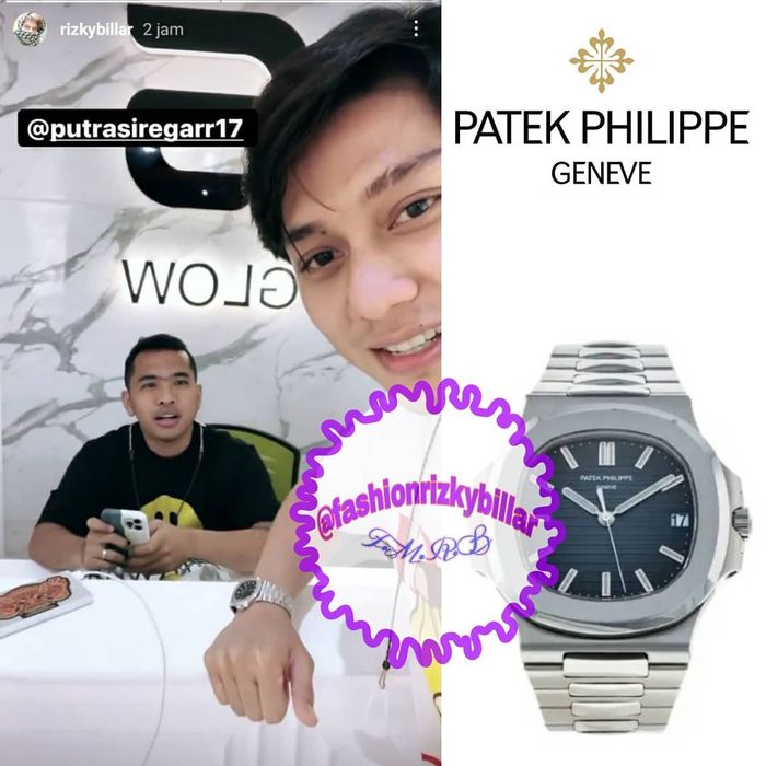 Koleksi jam tangan mewah Rizky Billar - Patek Philippe