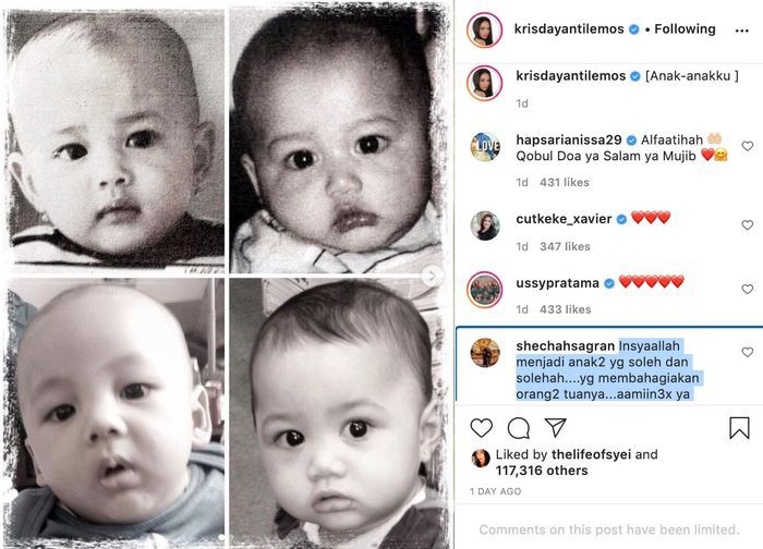Postingan KD yang dikomentari Sechah Sagran