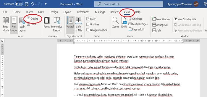 Cara Menghapus Halaman Kosong Microsoft Word, Mudah Dan Cepat ...