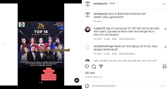 Siti KDI didapuk menjadi juri di 'Academy 5
