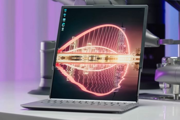 Laptop dengan konsep layar digulung (rollable)