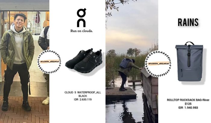 Outfit Ariel NOAH saat plesiran ke Belanda