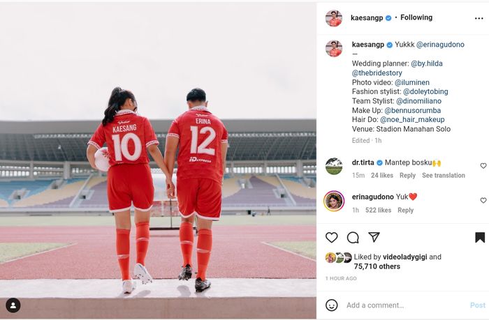 Foto prewedding Kaesang Pangarep dan Erina Gudono 