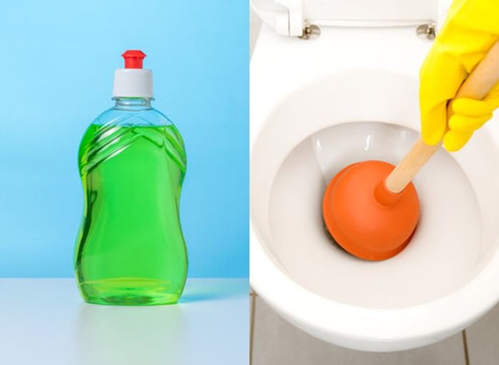 Kloset mampet bisa diatasi dengan menggunakan sabun cuci piring.