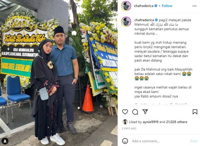 Postingan Chacha Frederica