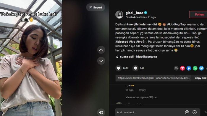 Unggahan Gisella Anastasia