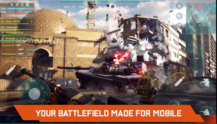 Salah satu screenshot gameplay dari Battlefield Mobile.