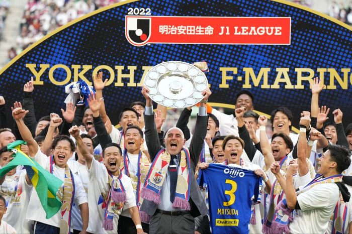 Yokohama F. Marinos keluar sebagai juara Meiji Yasuda J1 League atau kasta teratas Liga Jepang 2022 di bawah asuhan Kevin Muscat.