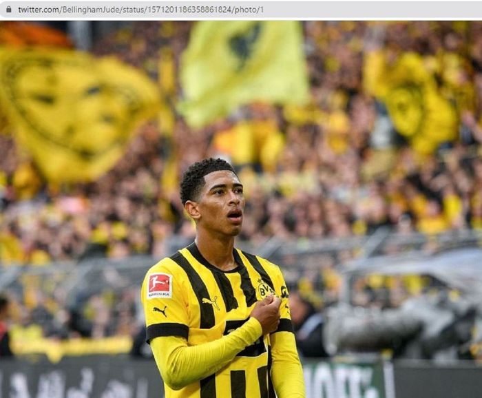 Gelandang Borussia Dortmund, Jude Bellingham.