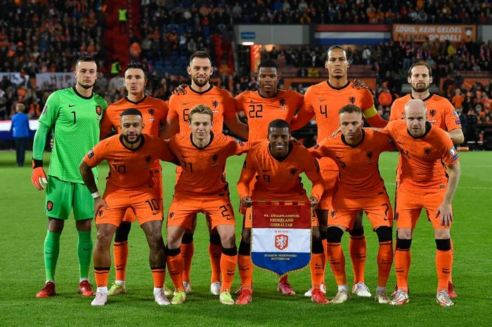 Timnas Belanda, peserta Piala Dunia 2022 yang jadi tim unggulan di Grup A.