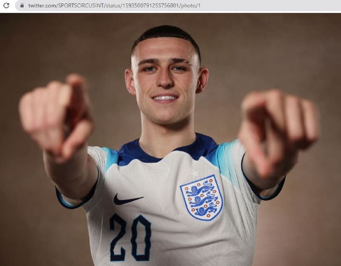 Gelandang muda timnas Inggris, Phil Foden.