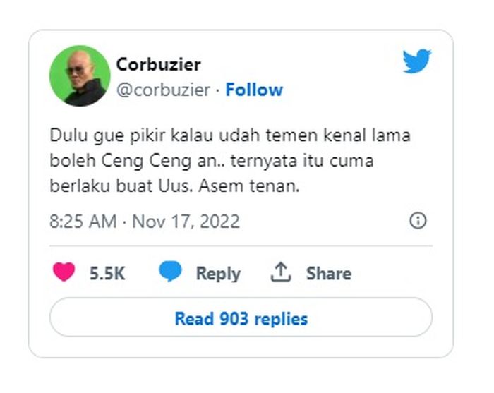 Cuitan Deddy Corbuzier